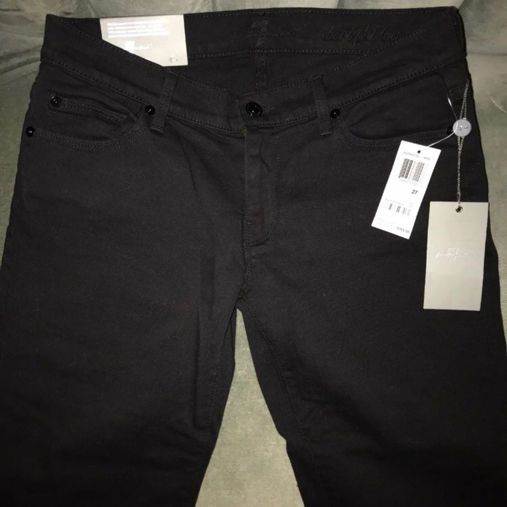 NWT! 7 For All Mankind Black Jeans